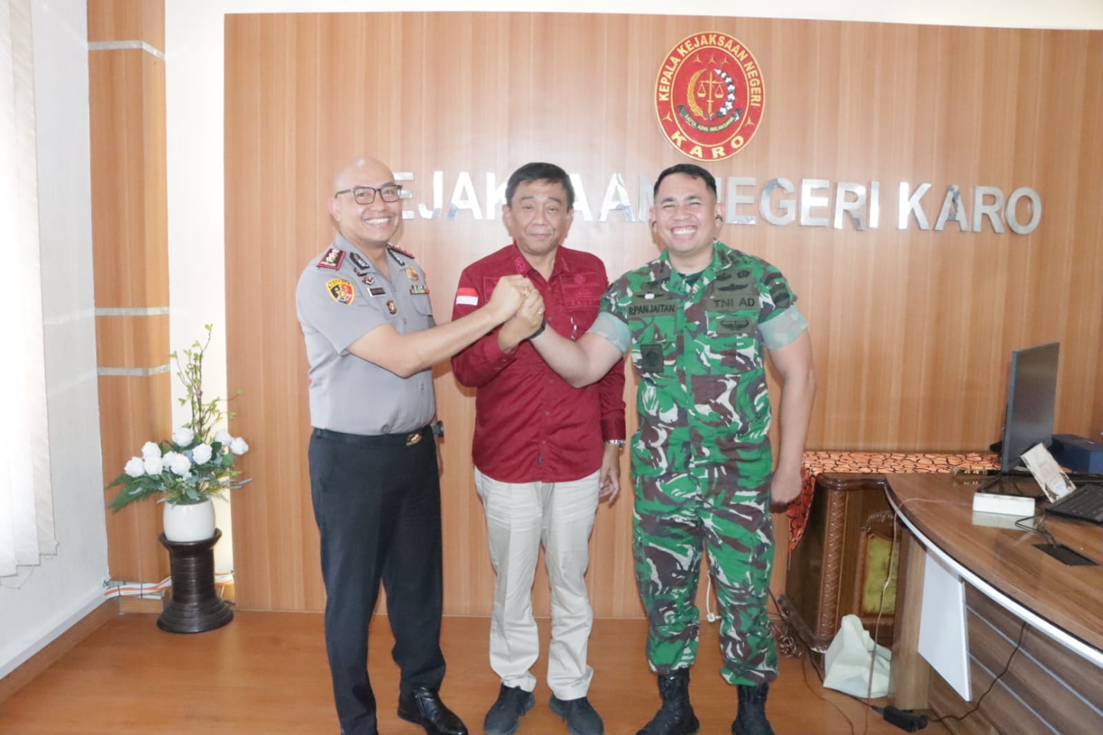 Kapolres Karo, Dandim 0205/TK dan Kajari Karo Perkuat Soliditas serta Sinergitas