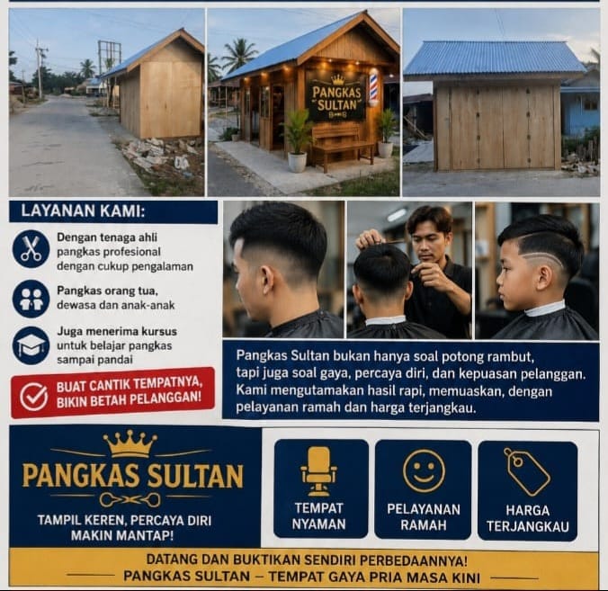 Kabar Gembira! Bakal Lounching Pangkas SULTAN Simpang Tiga Tanjung Leidong