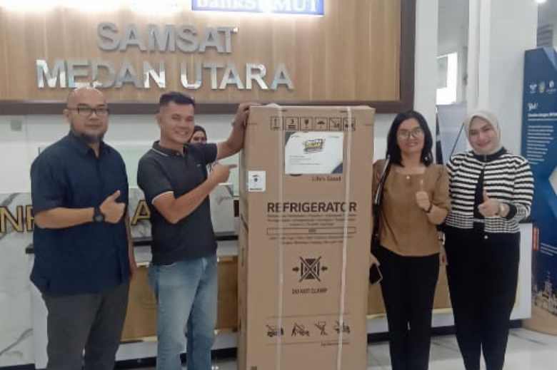 Samsat Medan Utara Bagikan Hadiah Gebyar Pajak Sumut 2026, Ajak Masyarakat Bayar PKB Tepat Waktu