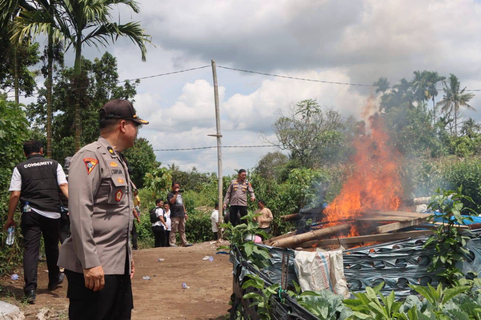 Polres Karo Kembali Gerebek Barak Narkoba & Judi di Sukatendel