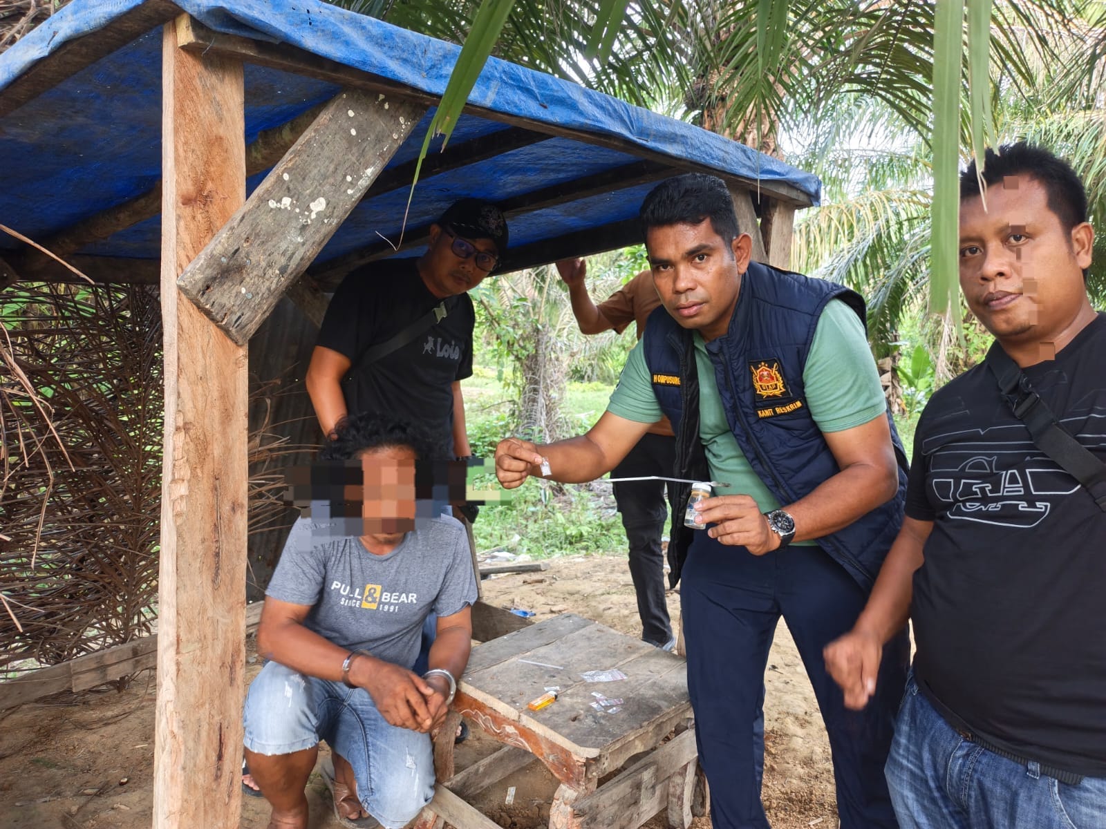 Sat Narkoba Polres Langkat Grebek Sarang Narkoba