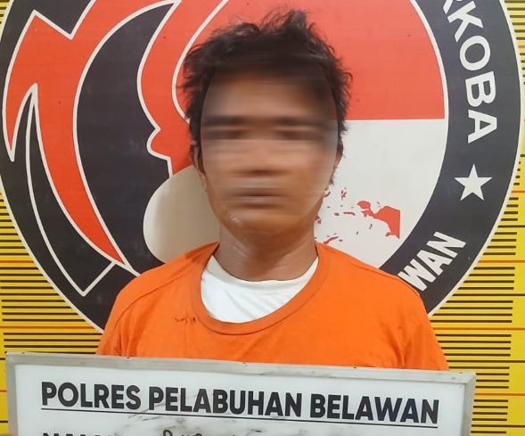 Sat Narkoba Polres Pelabuhan Belawan Tangkap Pengedar Sabu di Medan Marelan