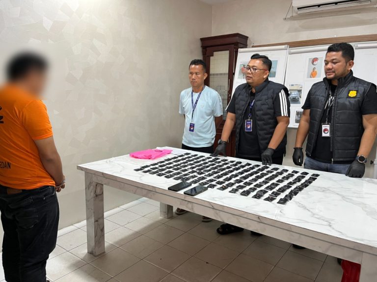 Satresnarkoba Polrestabes Medan Ungkap 128 Pod Getar di Hotel