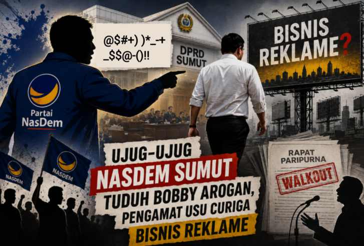 Ujug-Ujug NasDem Sumut Tuduh Bobby Arogan, Pengamat USU Curiga Bisnis Reklame