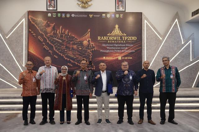 Rapat Koordinasi Wilayah (Rakorwil) Tim Percepatan dan Perluasan Digitalisasi Daerah (TP2DD) Sumatera