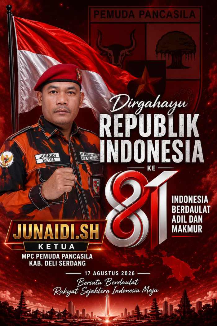 HUT RI ke-81, Junaidi: Pemuda Pancasila Deli Serdang Hadir untuk Masyarakat