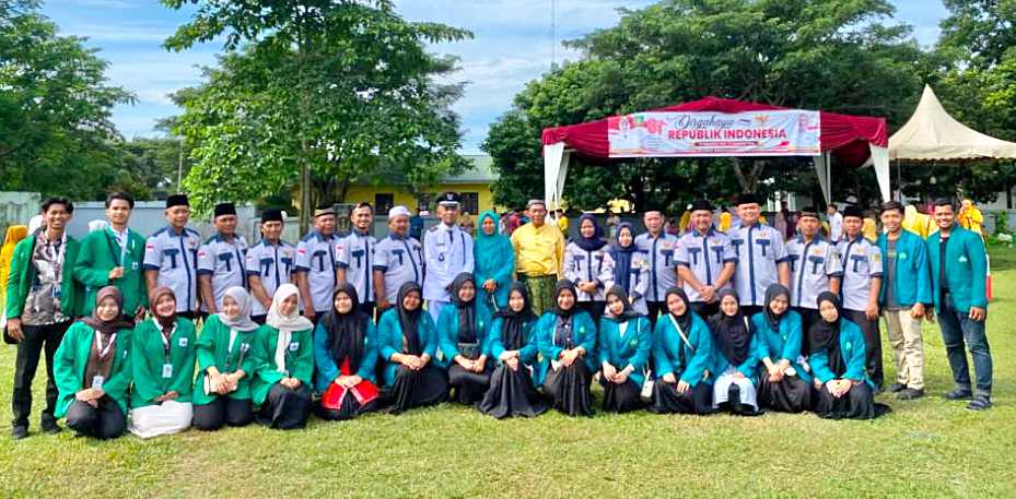 Semarak HUT Kemerdekaan RI ke-81, Mahasiswa KKN UINSU Kelompok 15 Ikuti Upacara di Desa Sei Bamban