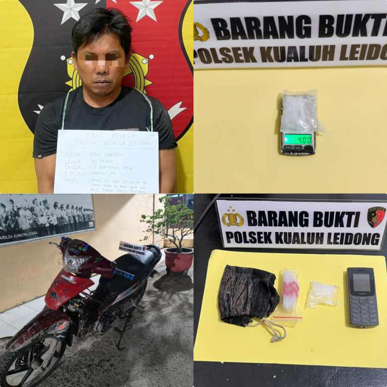 Baru 3 Hari Jabat Kanit Reskrim, Langsung Bikin Gebrakan! Sabu 4 Gram Diamankan di Kualuh Leidong
