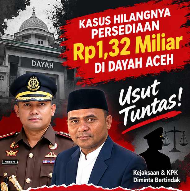 Kejati Banda Aceh Didesak Usut Temuan BPK Rp1,32 Miliar di Disdik Dayah Aceh