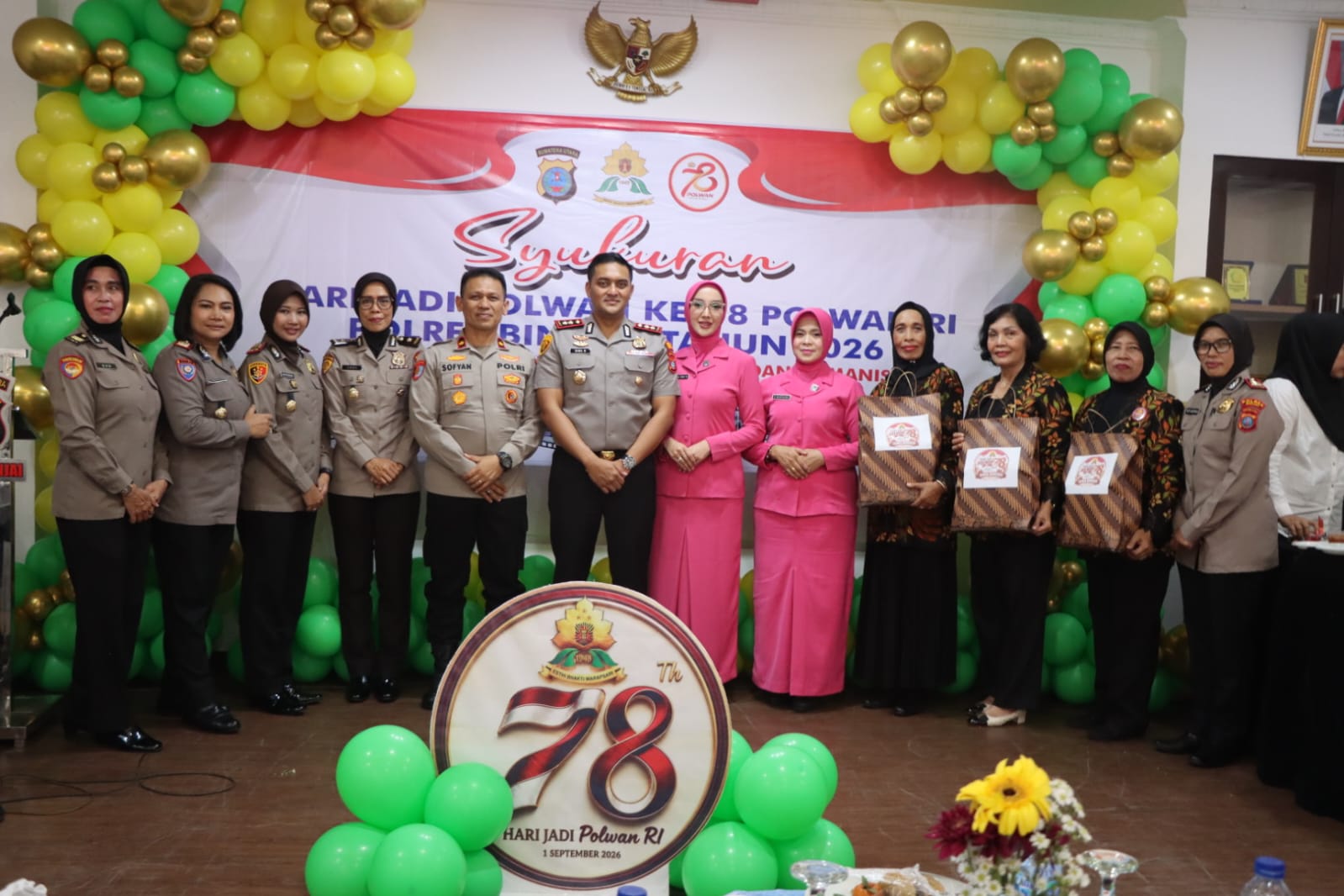 Hari Jadi ke-78 Polwan, Polres Binjai Syukuran Dengan Sederhana