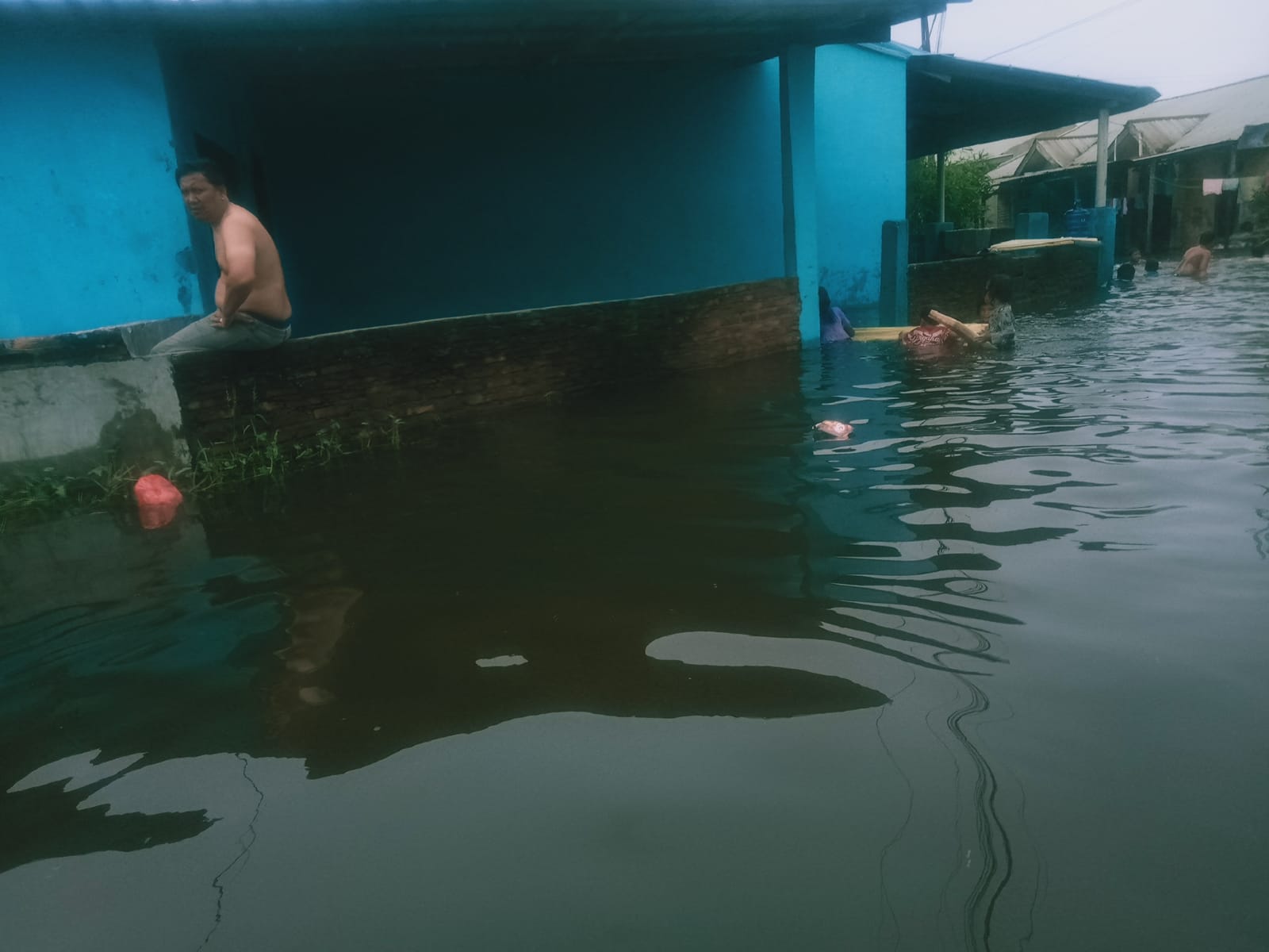 Ribuan Rumah di Komplek TKBM Seimati Terendam Banjir