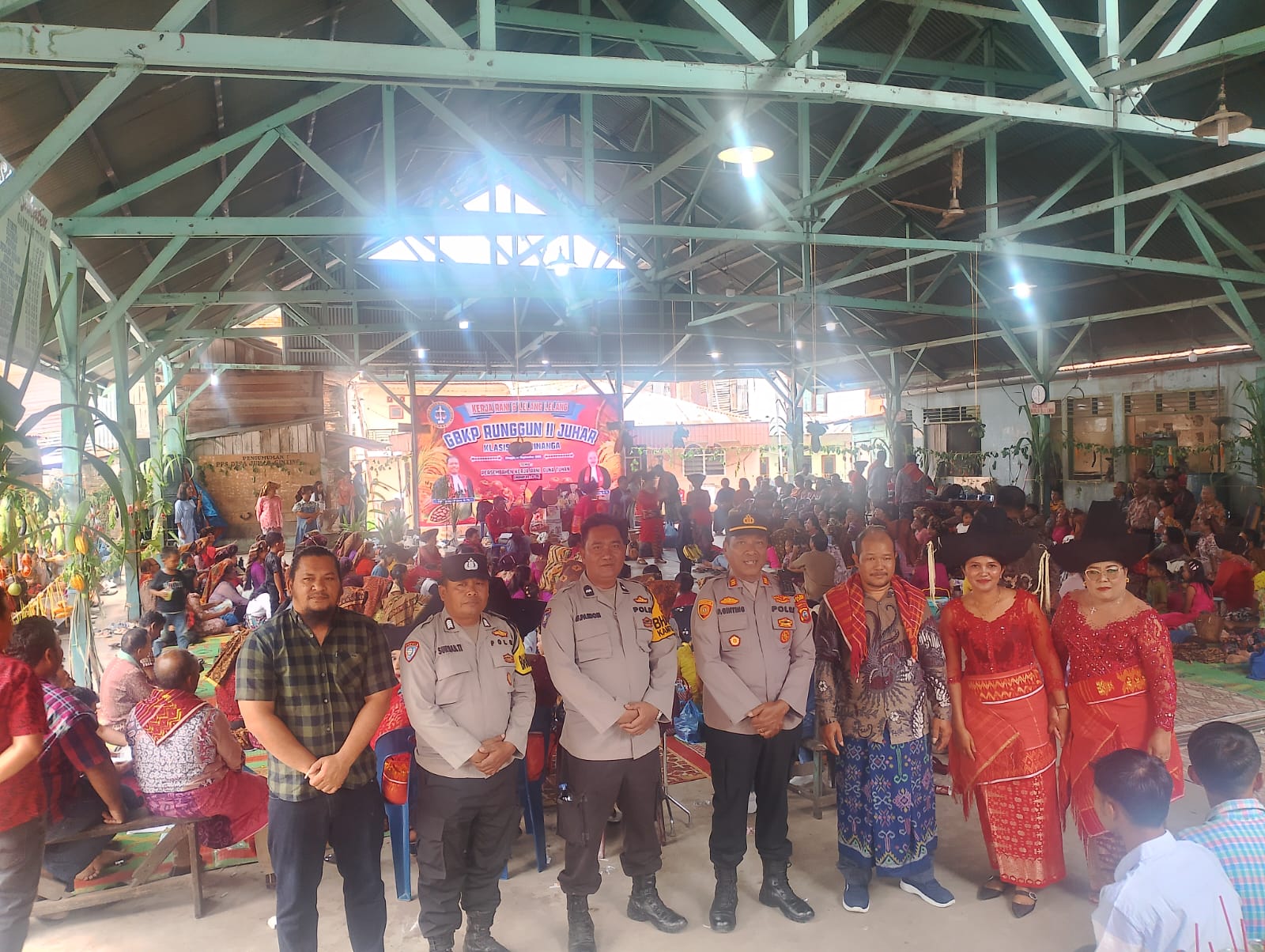 Polsek Juhar Amankan Kegiatan Kerja Rani GBKP Runggun II Juhar