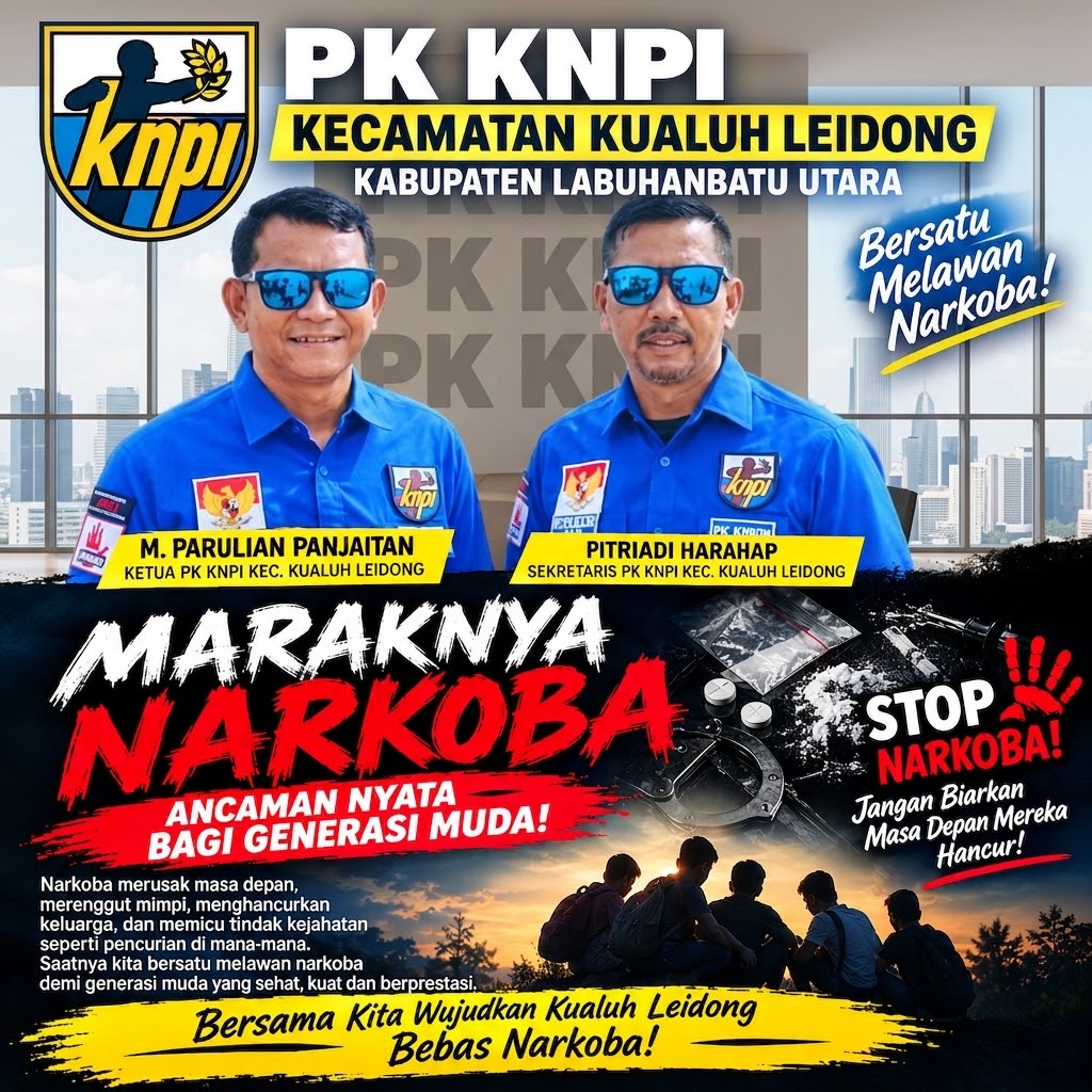 PK KNPI Kualuh Leidong Desak Polisi Tangkap Bandar Sabu