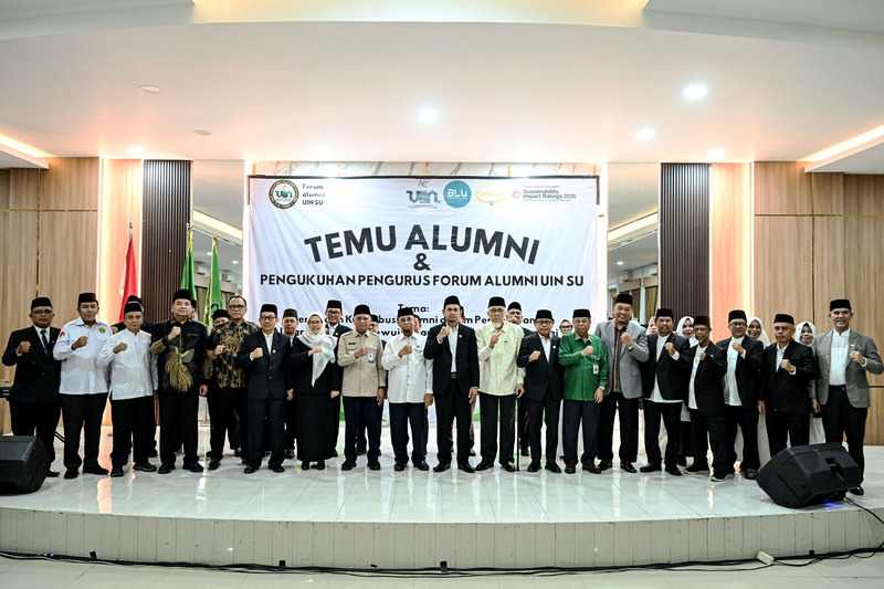 Forum Alumni UINSU Dikukuhkan, Wagub Sumut Dorong Kolaborasi, Rektor: Jaga Nama Baik dan Harumkan Almamater