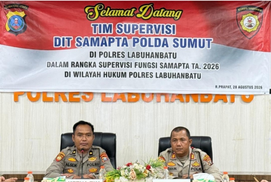 Dit Samapta Polda Sumut Melaksanakan Kegiatan Supervisi di Polres Labuhanbatu dan Polres Labusel