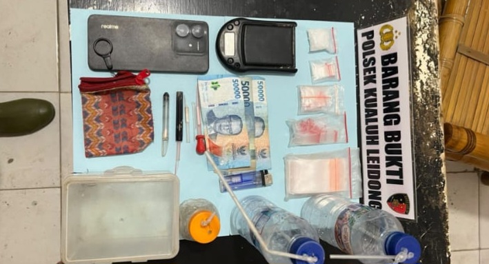 Unit Reskrim Polsek Kualuh Leidong Grebek Barak Naekoba, 3 Orang dan Barang Bukti Diamankan 