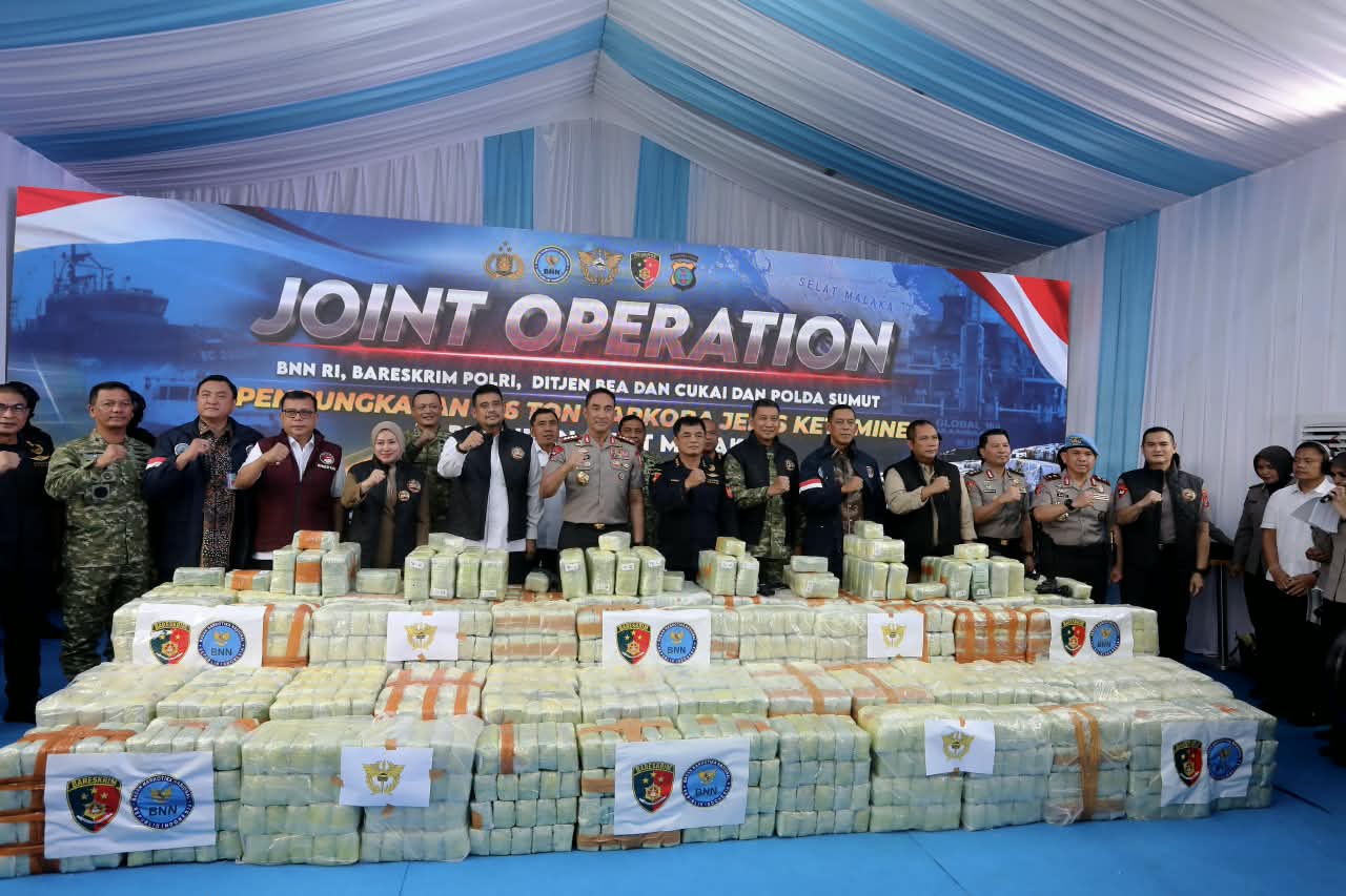 Ungkap Penyelundupan 1,16 Ton Ketamin di Sumut, Kapolri : Berpotensi Selamatkan 5,8 Juta Jiwa