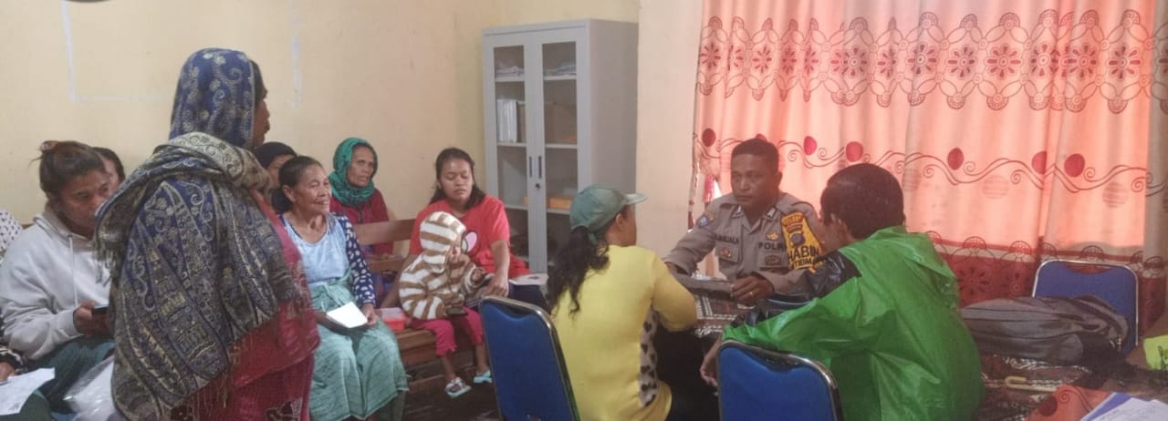 Polsek Munte Imbau Warga Cegah Karhutla dan Laksanakan Pendataan Perlinsos